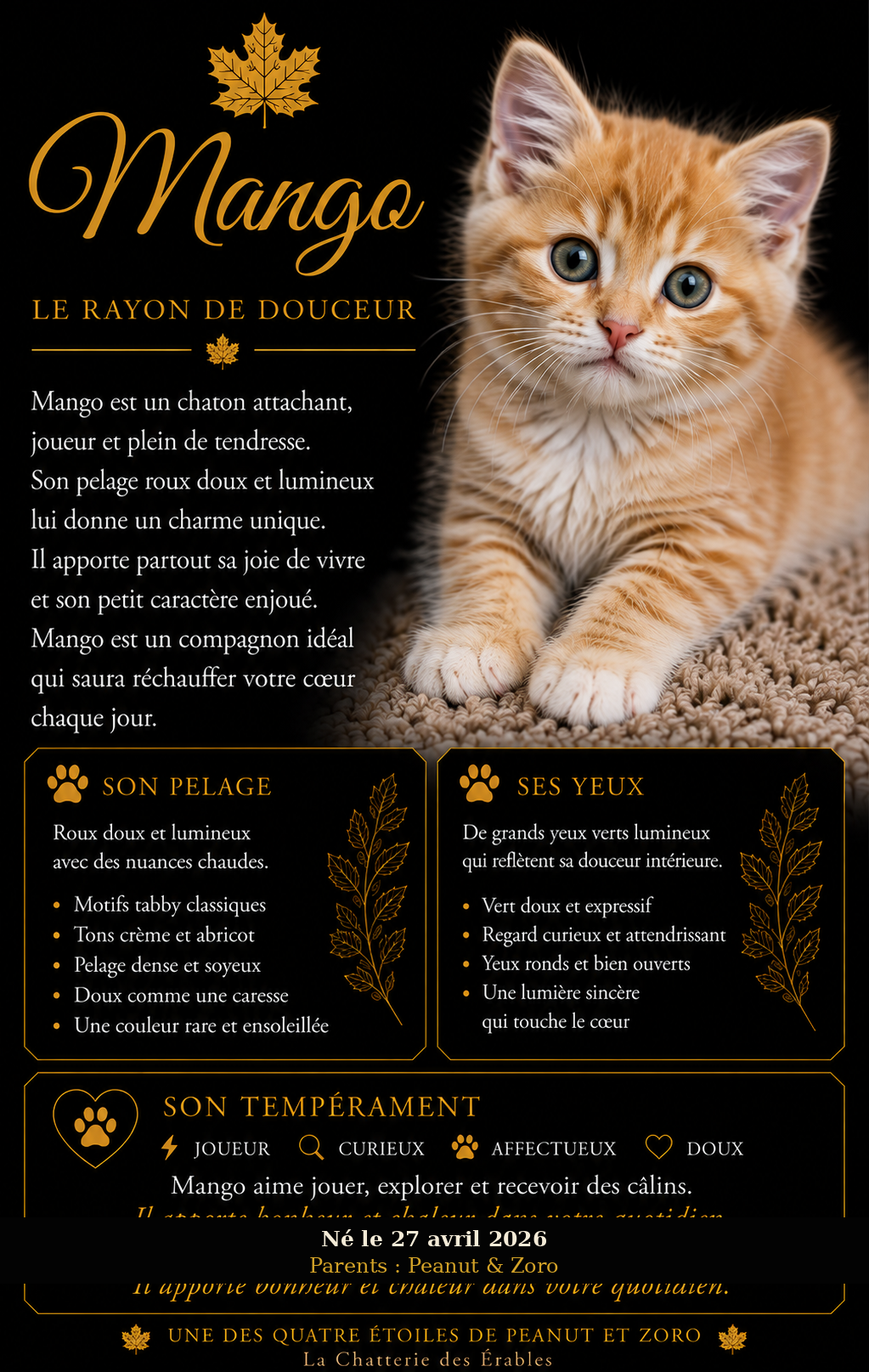 Fiche officielle de Mango